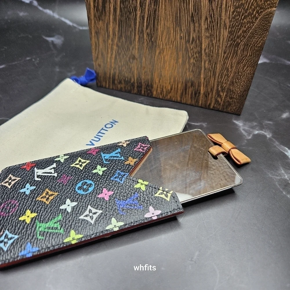 Louis Vuitton Multicolor Monogram (Rare Blue Colorway) Pocket Mirror - Picture 2 of 4